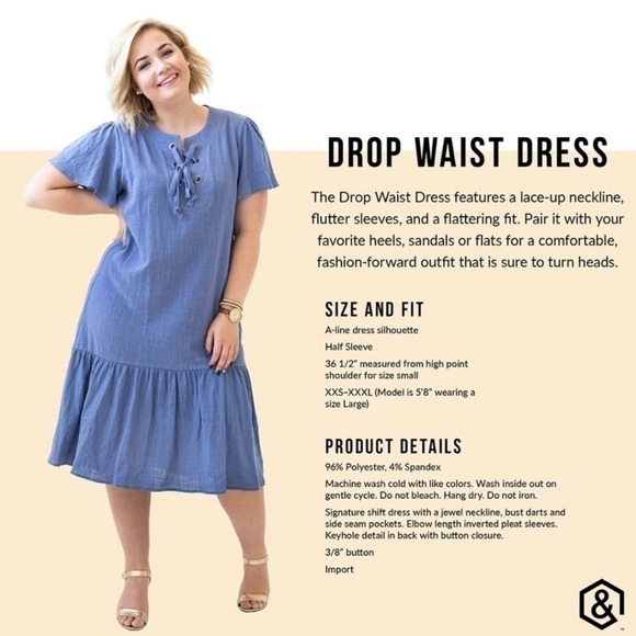 AGNES & Dora 💕 Bates Cotton Dress in a beachy Blue NWT - Picture 6 of 8